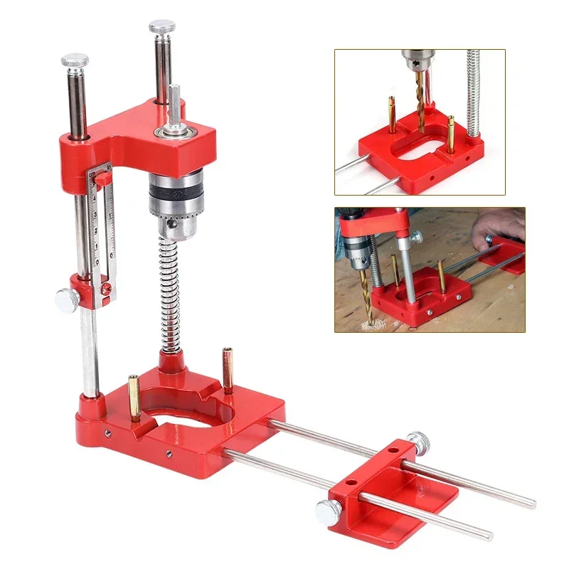 

Woodworking Drill Locator Drilling Jig Punch Locator Holder Drill Guide Fixture Scale Positioner Drill Guide Dowel Jig Puncher