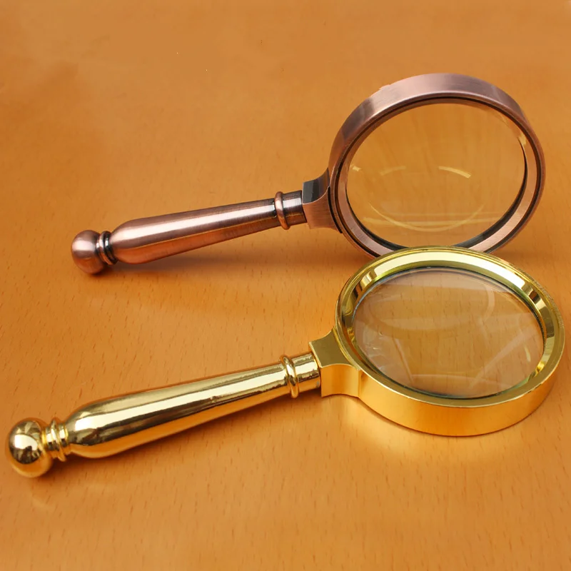 High Quality Metal Handheld Reading Magnifier Loupe Optical Magnifying Glass To Repair Watch  Jewelry Loupe Herramientas