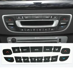 Car A/C Button Repair Decal Sticker for Megane for Master For Scenic 3 Trim Air Condition Climate Control Button Repair Sticker