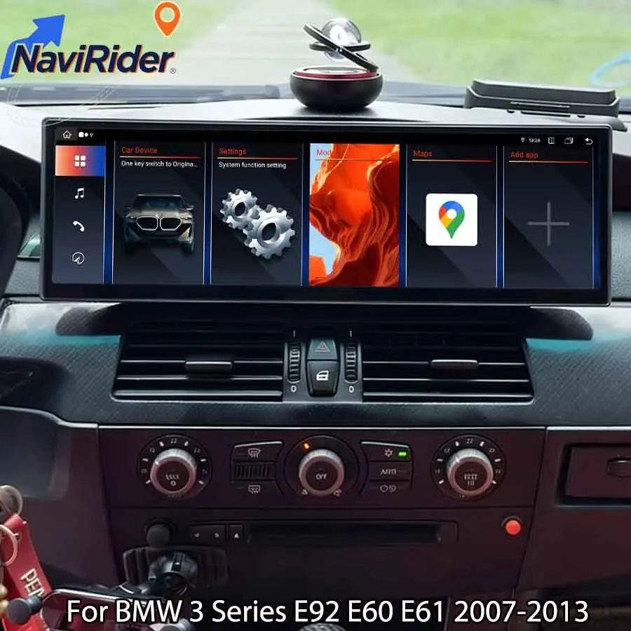 

14.9-дюймовый Android Auto для BMW 3 серии E92 E60 E61 2007-2013 CIC CCC, GPS-навигация, мультимедийный проигрыватель, головное устройство, стереосистема, CarPlay