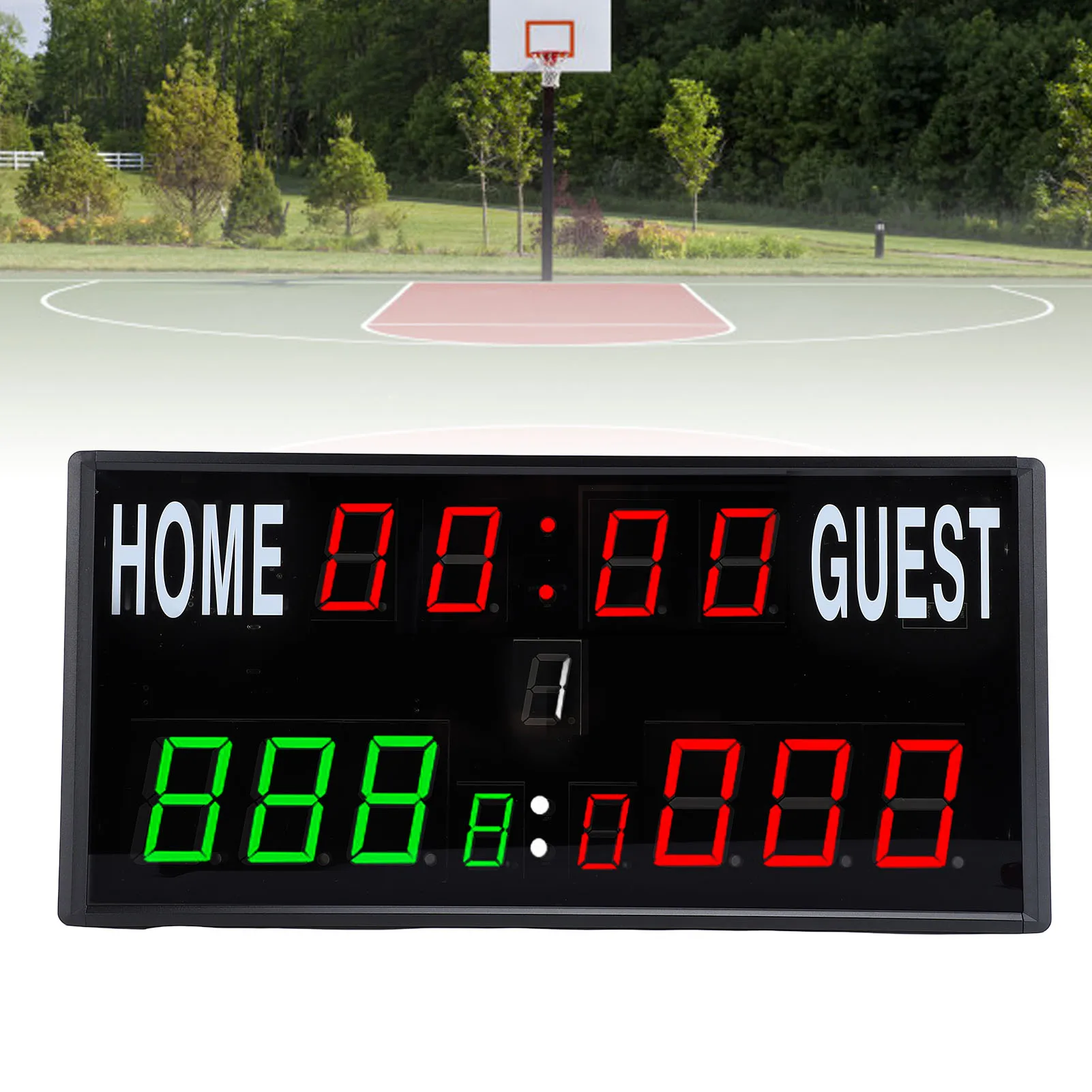 

Remote Control Scoreboard LED Scoreboard Multifunctional Countdown Match Time Display Electronic Scoreboard for Competitions