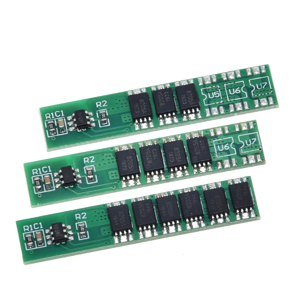 TZT  1S 7.5A 10A 15A 3.7V Li-ion 3 4 6MOS BMS PCM Battery Protection Board PCM for 18650 Lithium Lion Battery image 2