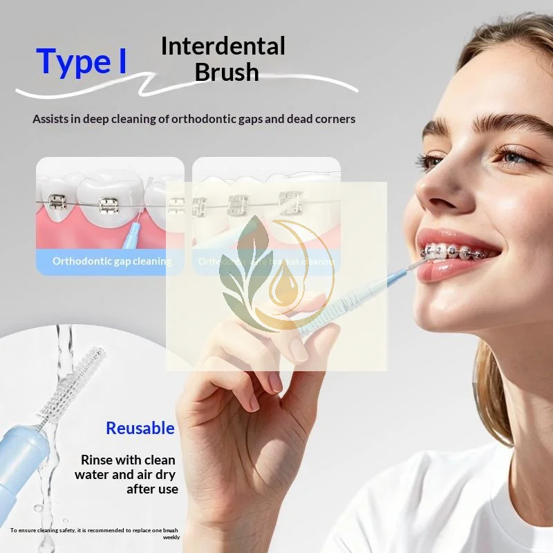 4Pcs Soft Bristle Interdental Brush Set Adult Dental Braces Cleaning Tools for Sensitive Gums Oral Care