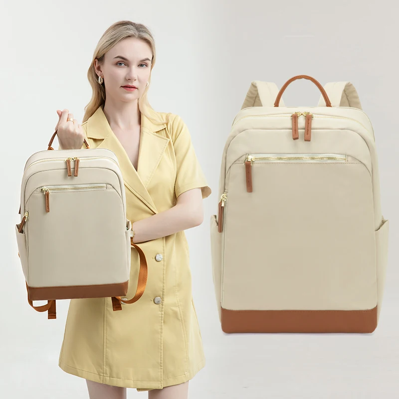 Large Women's Business Backpack Waterproof Oxford Cloth Durable 15