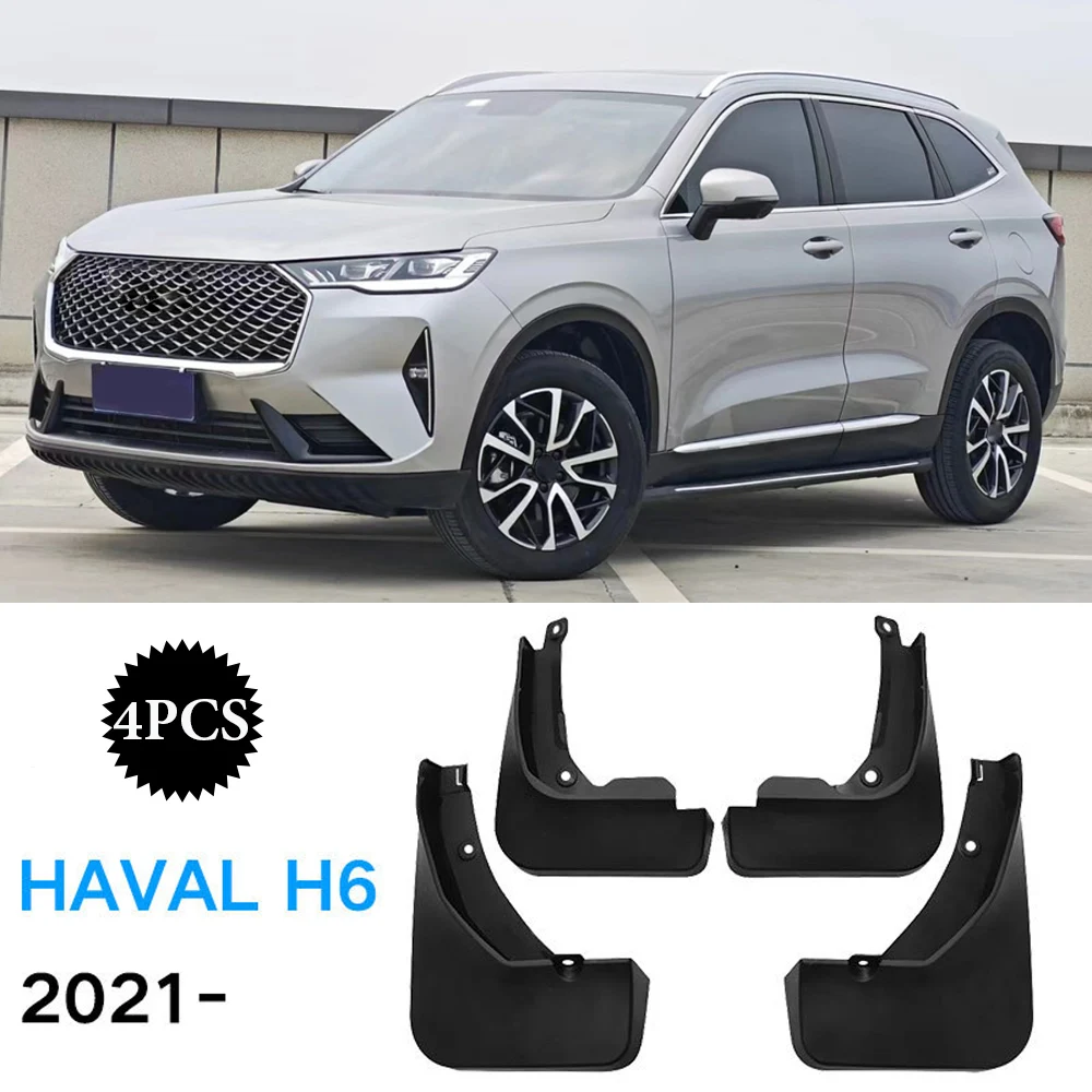 

For Haval H6 3rd 2021-ON Car Mudguard Anti-splash Front Rear Fender Car Accessories High quality 4PCS