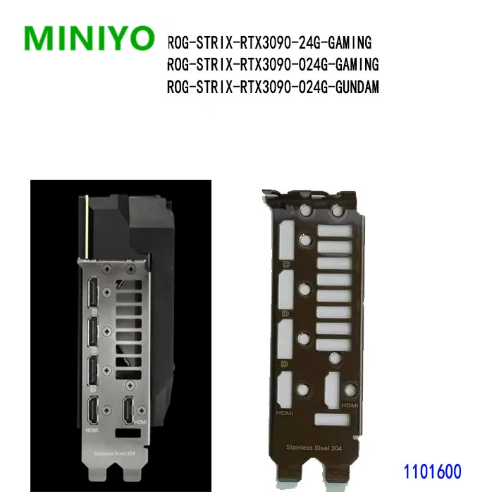 

Original/OEM New For ASUS RTX3090 ROG-STRIX-RTX3090 Full/Half Height Graphic Card I/O Shield Back Plate BackPlate Blende Bracket