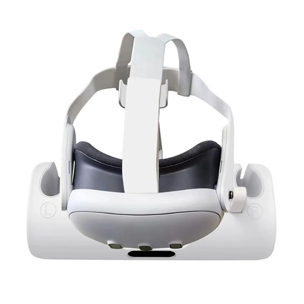 AT-Charging Stand Base for Meta Quest 3 Helmet Color Light Handle Storage Glasses Holder Display