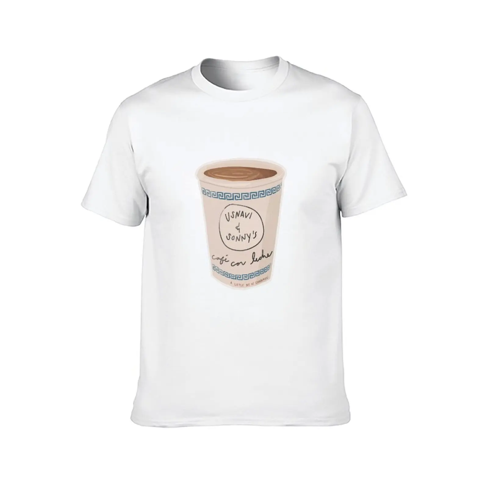 في الارتفاعات Usnavi & Sonny's Cafe Con Leche Broadway المسرح الموسيقي لين مانويل ميراندا تي شيرت رجل تي شيرت جرافيك تي شيرت #2