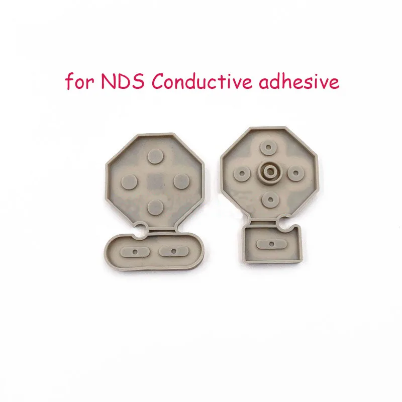 แผ่นปุ่มนำไฟฟ้าสำหรับคอนโซลเกมสำหรับ NDS/ndsl/ndsi อะไหล่ปุ่มซิลิโคน