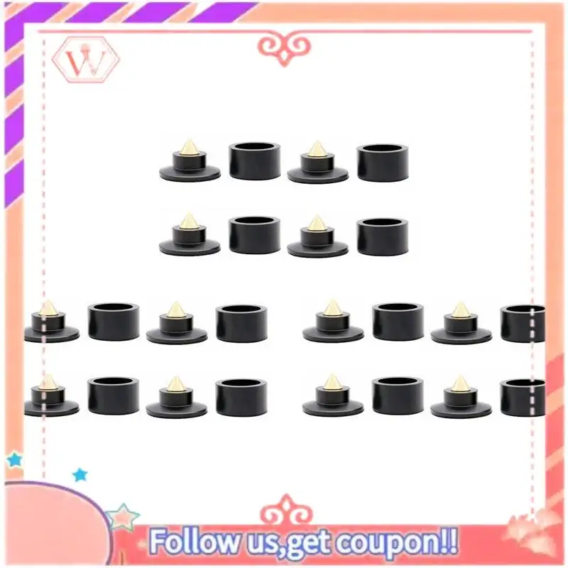 at84-12x-shock-spikes-tappetino-smorzante-a-molla-supporto-hifi-piedi-altoparlante-spike-foot-pad-ktv-altoparlanti-da-palco-isolamento-in-alluminio-nero