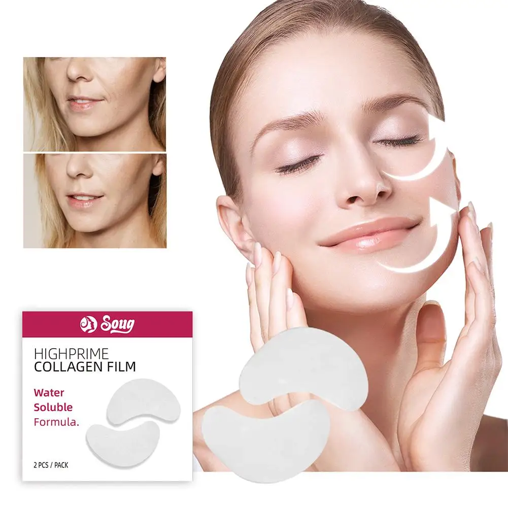 Collagen Soluble Film Anti Aging Remove Dark Circles Firming Eye Lift Care Fade Moisturizing Eye Mask Skin Wrinkles K3W3