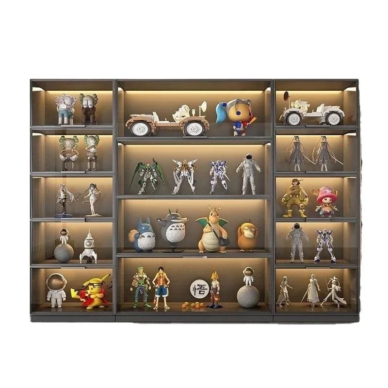 Glass Hydraulic Display Cabinet Model Display Cabinet Figure Doll Display Cabinet