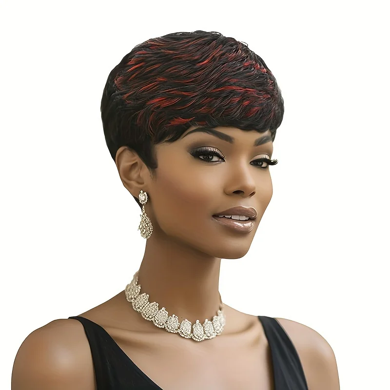 

Short Straight Human Hair Wig Pixie Cut wigs for Women Human Hair Wigs for Women Wigs Full Machine Made Wigs