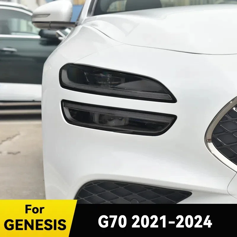 

For GENESIS G70 2021-2024 Car Headlight Protective Cover Film Front Light TPU Anti-scratch Headlamp Accessories Sticker