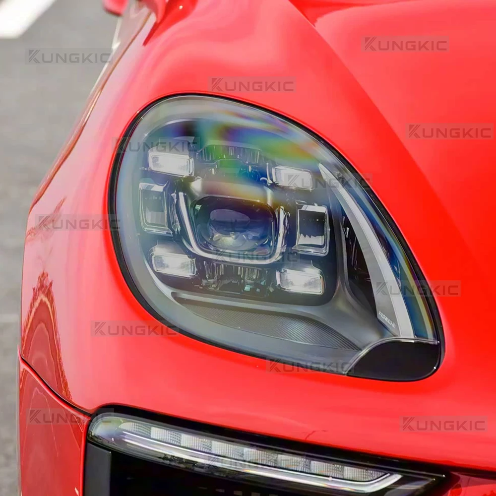 For Porsche Macan 2014 2015 2016 2017 Car Headlight Film Clear Smoked Protection Anti-scratch Sticker Exterior TPU Front Decal view 5