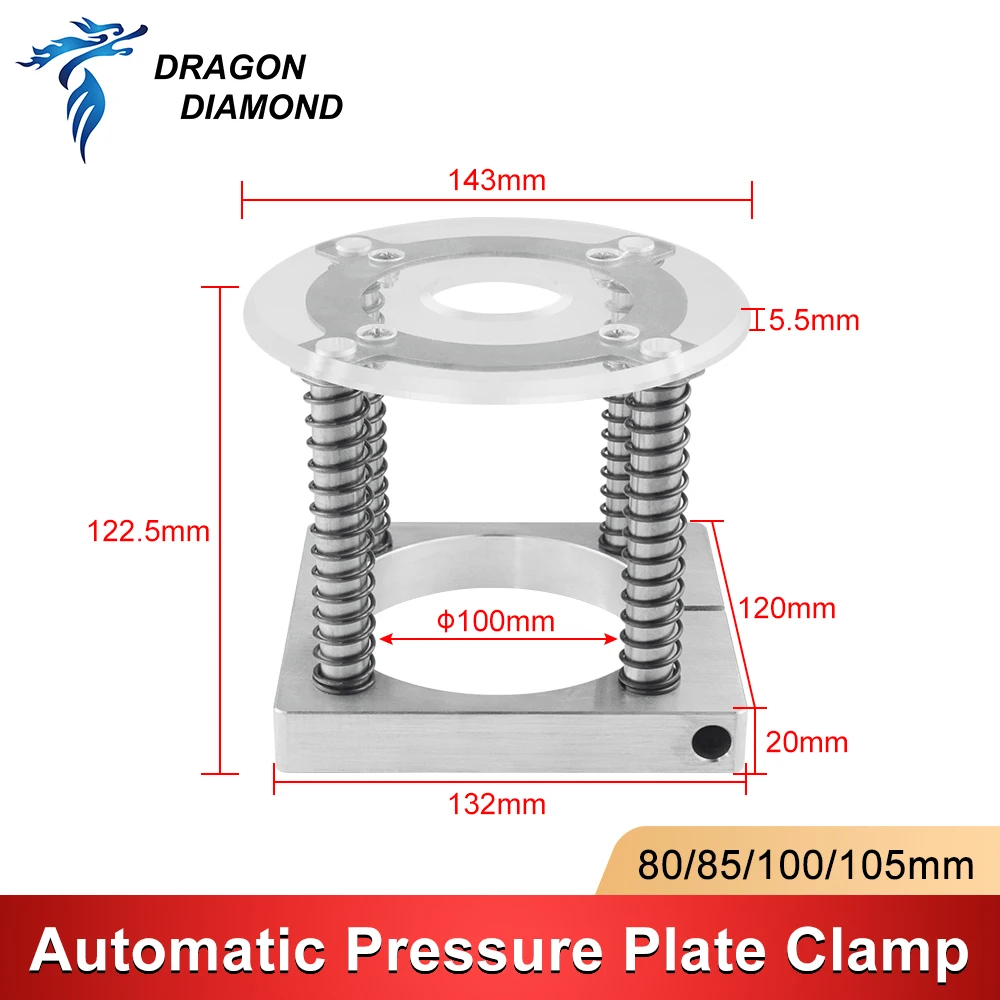 Plaque de presse automatique pour machine à graver, pince de presse CNC, accessoires de bricolage, 80mm, 85mm, 100mm, 105mm