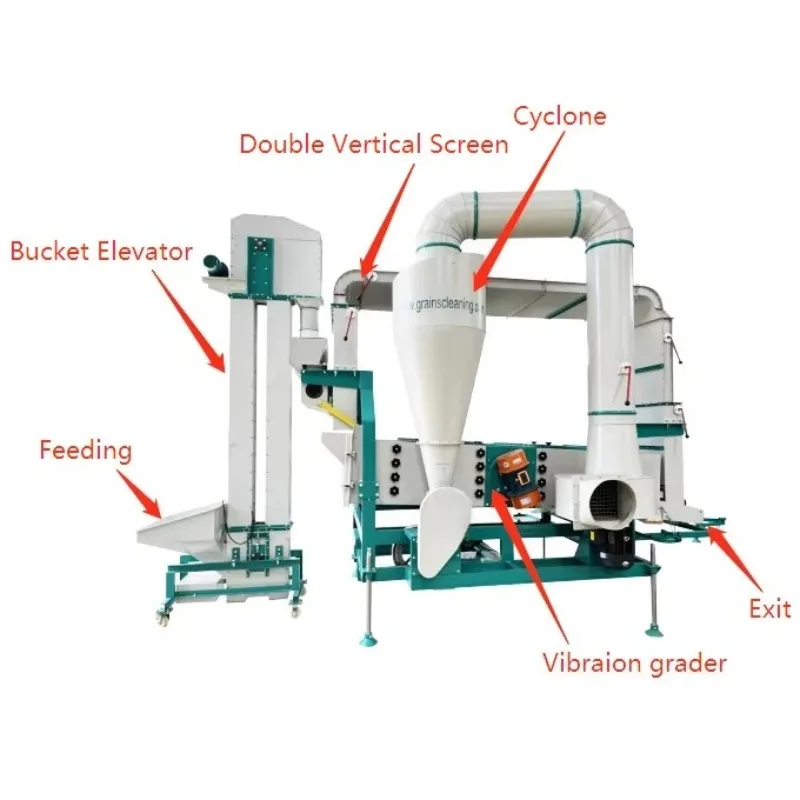 Chia Seed Cleaning and Sorting Machine, High-Capacity Seed Processing System