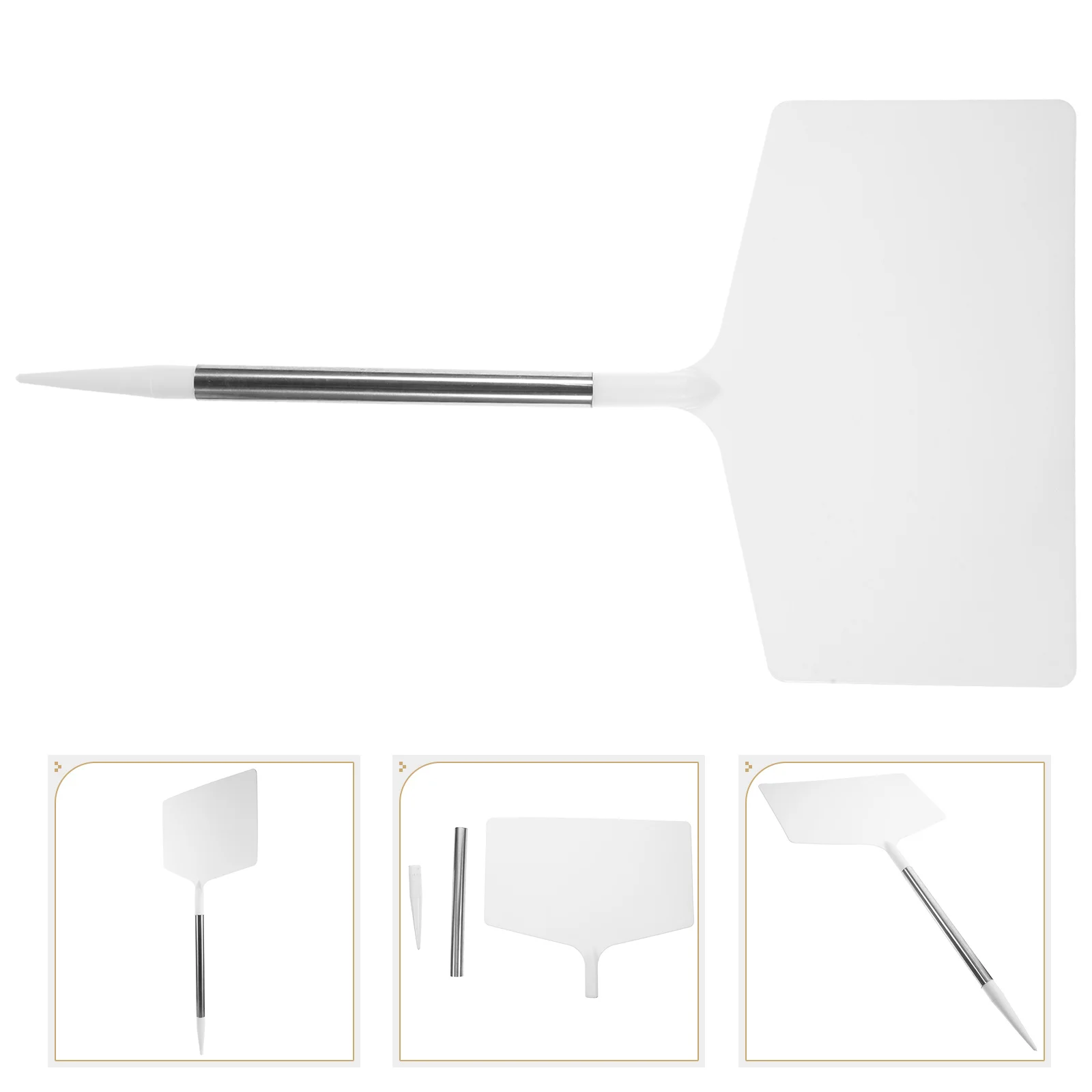 

Gardening Vegetable Fruit Sign Square Identify Label 50cm Tall Durable Plastic Marker Lawn naments Garden Plant Labels Simple