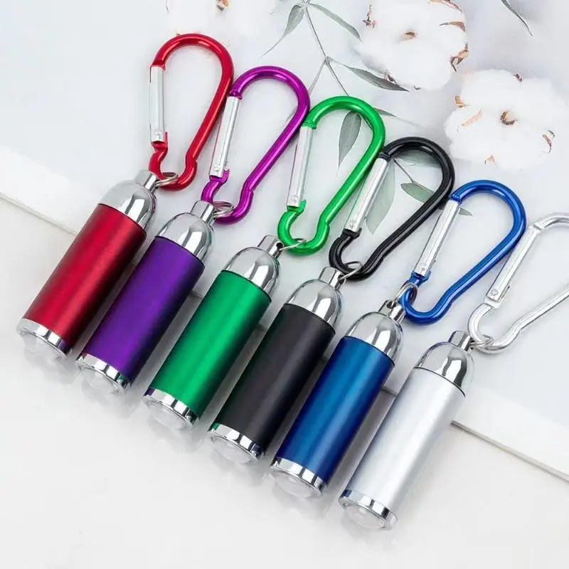 1Pcs LED Telescopic Flashlight Mini Keychain Light Compact Portable Multifunction Bright Lamp for Travel Car Hiking