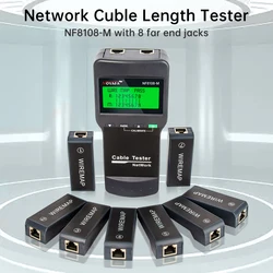 NOYAFA NF-8108M/A Internet Cable Tester Cable Tracker With LCD Display Measure Length Cabl Multifunctional Tester Network Tool