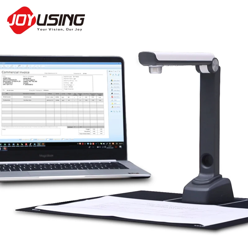 Joyusing E500 Cheap Portable 5.0MP Document Camera Scanner with Multiple Languages OCR Recognition