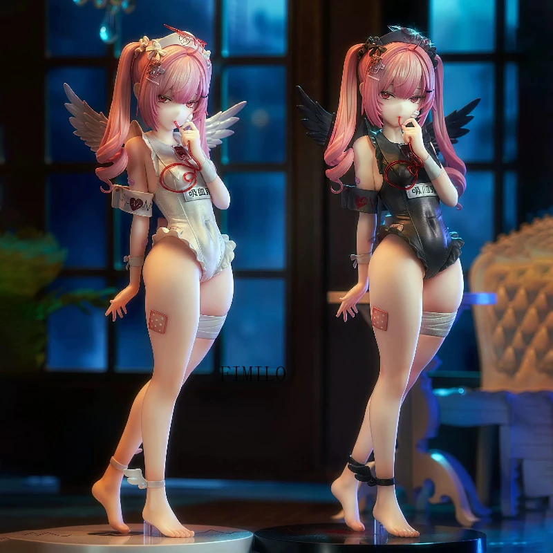 

24cm Anime Bibi Buttons Minarai Nurse Tsukiyomi Ai Girl Actiong Figure PVC High Quality Statue Collectible Model Doll Gift Toys