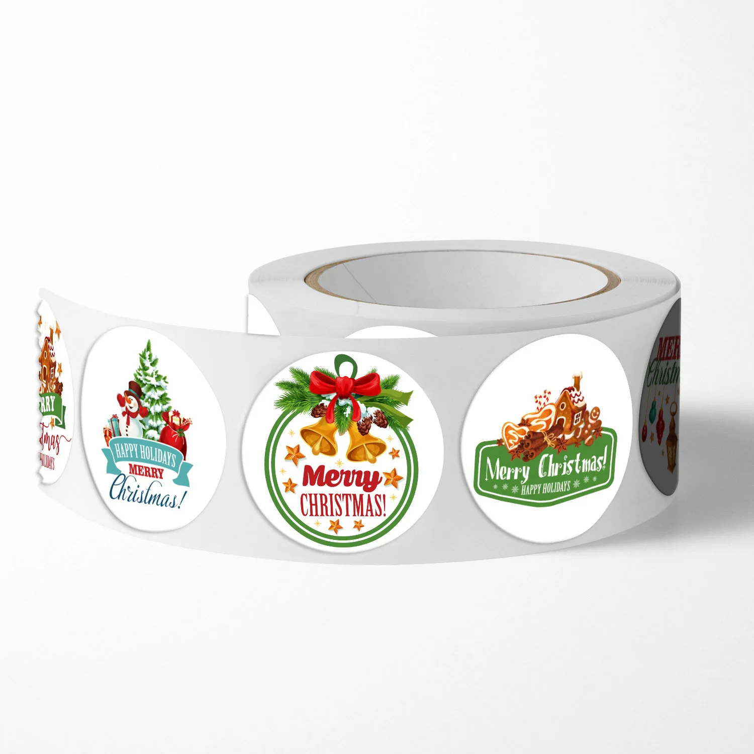 New Merry Christmas Stickers for DIY Gift Baking Packaging Envelope Stationery Decoration Christmas Theme Sealing Labels Sticker