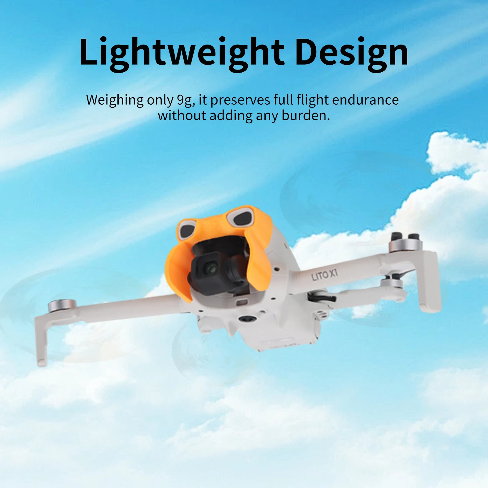Gimbal Lens Protector For DJI Lito 1/ X1 Sunshade Hood, Sun Visor Dust Cover Gimbal Light Shield Drone Accessory for DJI Lito/X1