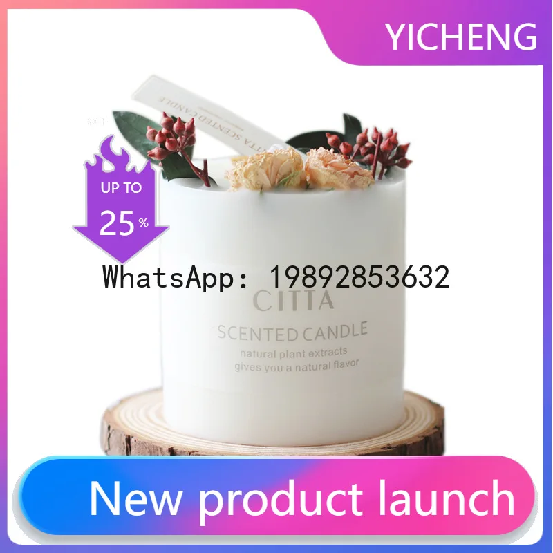 Aromatherapy candles indoor bedroom dried flowers long-lasting light fragrance incense ornaments gifts souvenirs