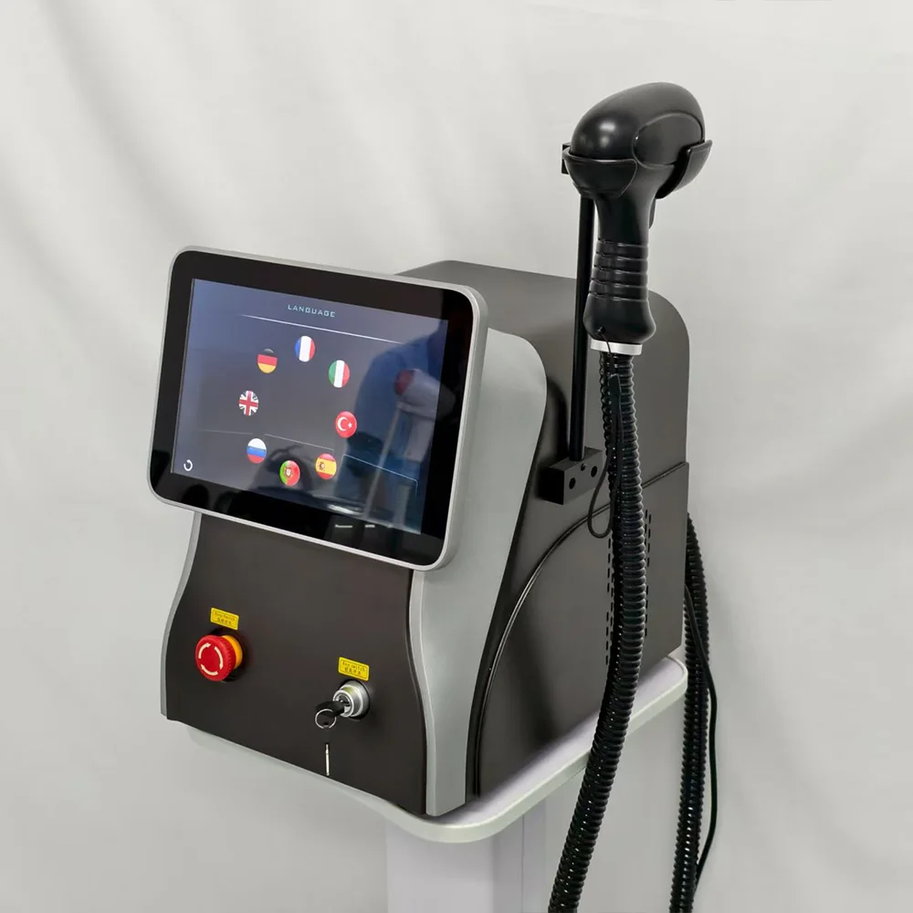 

Профессиональный аппарат для лазерной эпиляции 3500 Вт, 3 длины волны, 808 Нм, 755 Нм, 1064 Нм, безболезненный диод, устройство для косметического лечения