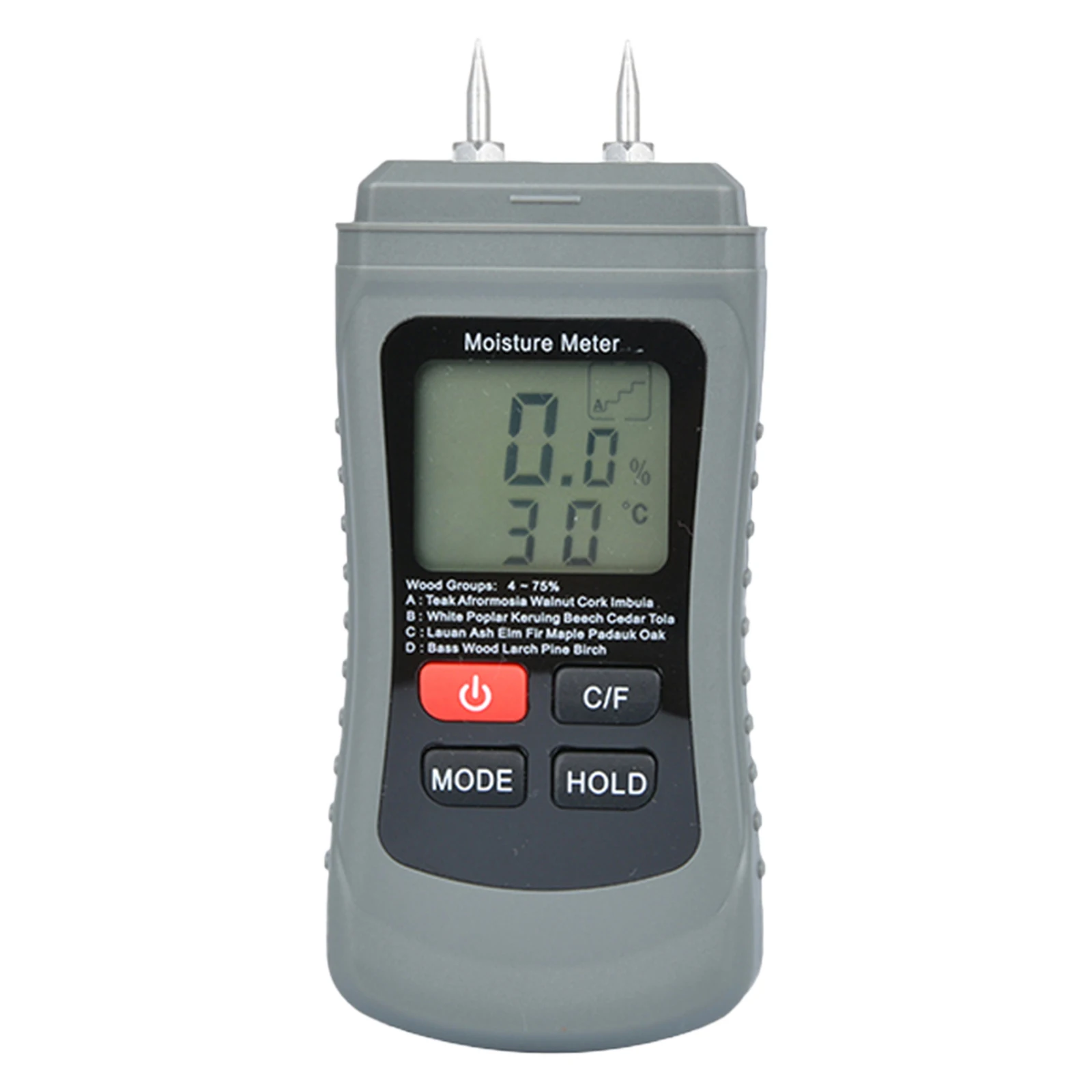 Two Pins Digital Wood Humidity Content Tester Hygrometer Moisture Analyzer for Firewood Lumber Home Inspections
