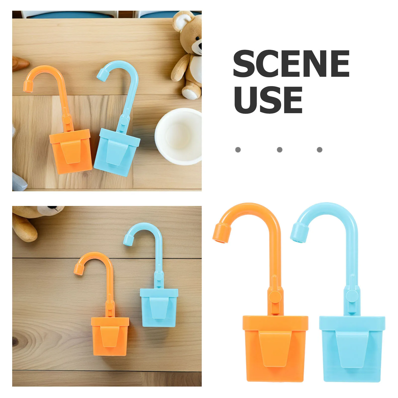 Juego de grifería para juego de imitación para niños, grifo de agua de imitación para jugar a la casa, juego de rol, educación temprana, diversión interactiva, 2 uds.