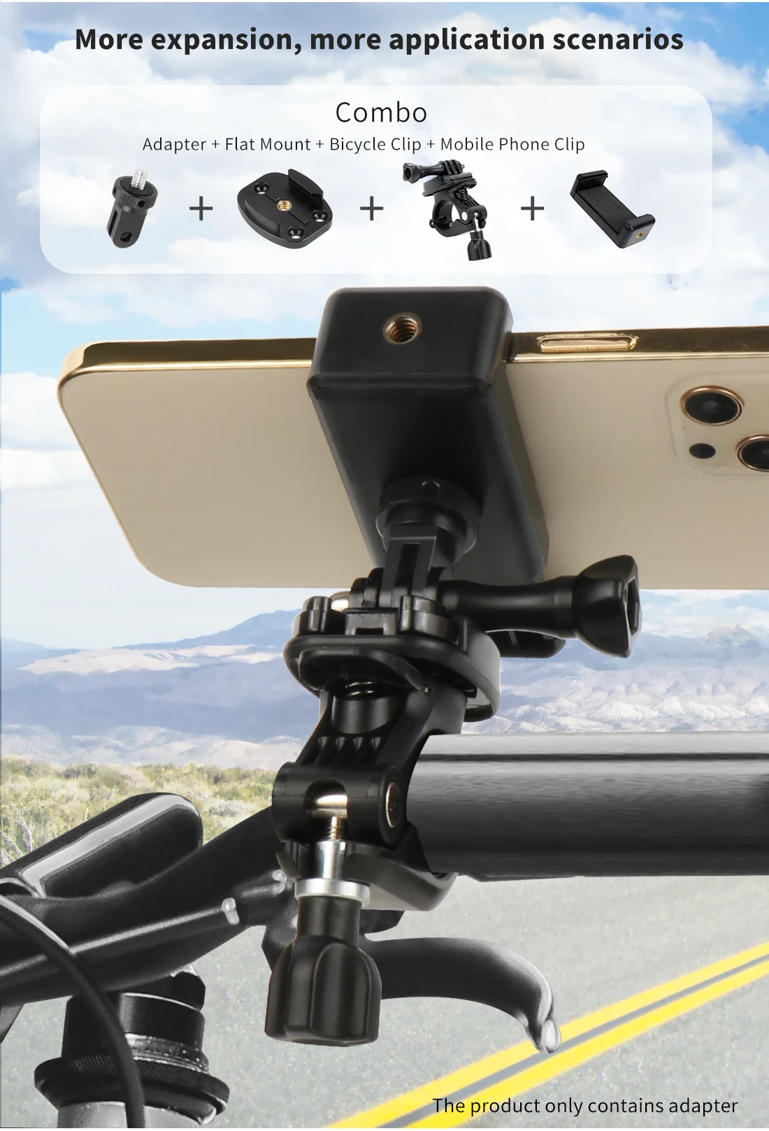 Für Insta360 X5 Metall-Mini-Stativ Konvertierbare Halterung 1/4' Schraube Schnellwechsel-Basis für Gopro Hero 13 DJI OSMO Pocket4 Action-Kamera – Detail 14