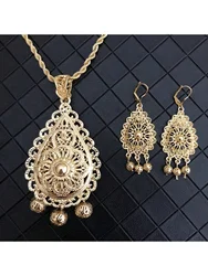 Moroccan Caftan Wedding Golden Color Earring Fashion Jewelry Zinc Alloy High Quality Earring