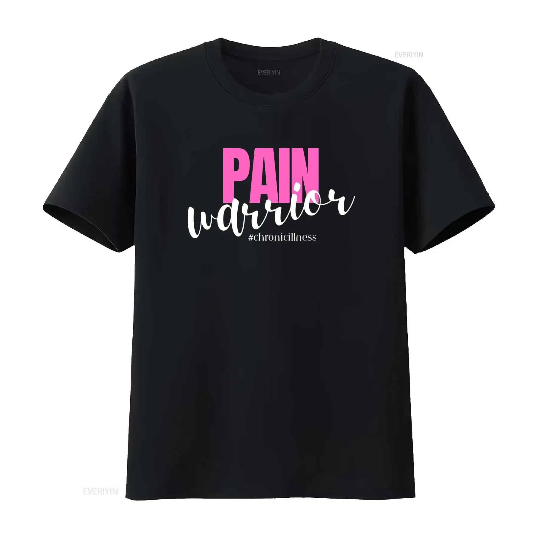 T shirt per la sensibilizzazione sul dolore cronico Maglietta casual a girocollo con stampa Chronicpain lavabile in vintage
