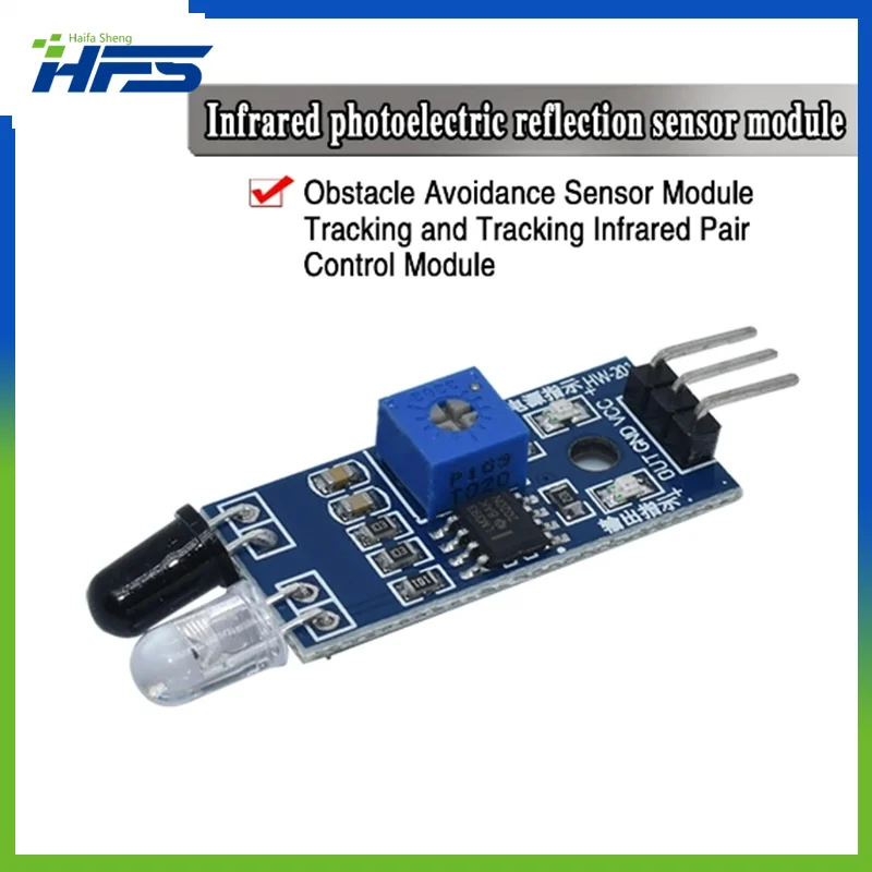 Módulo Sensor Fotoelétrico Reflexivo para Arduino, Infravermelho IR, Evitar Obstáculos, Eletrônica Inteligente, DIY Car Robot, 3Pin, Novo