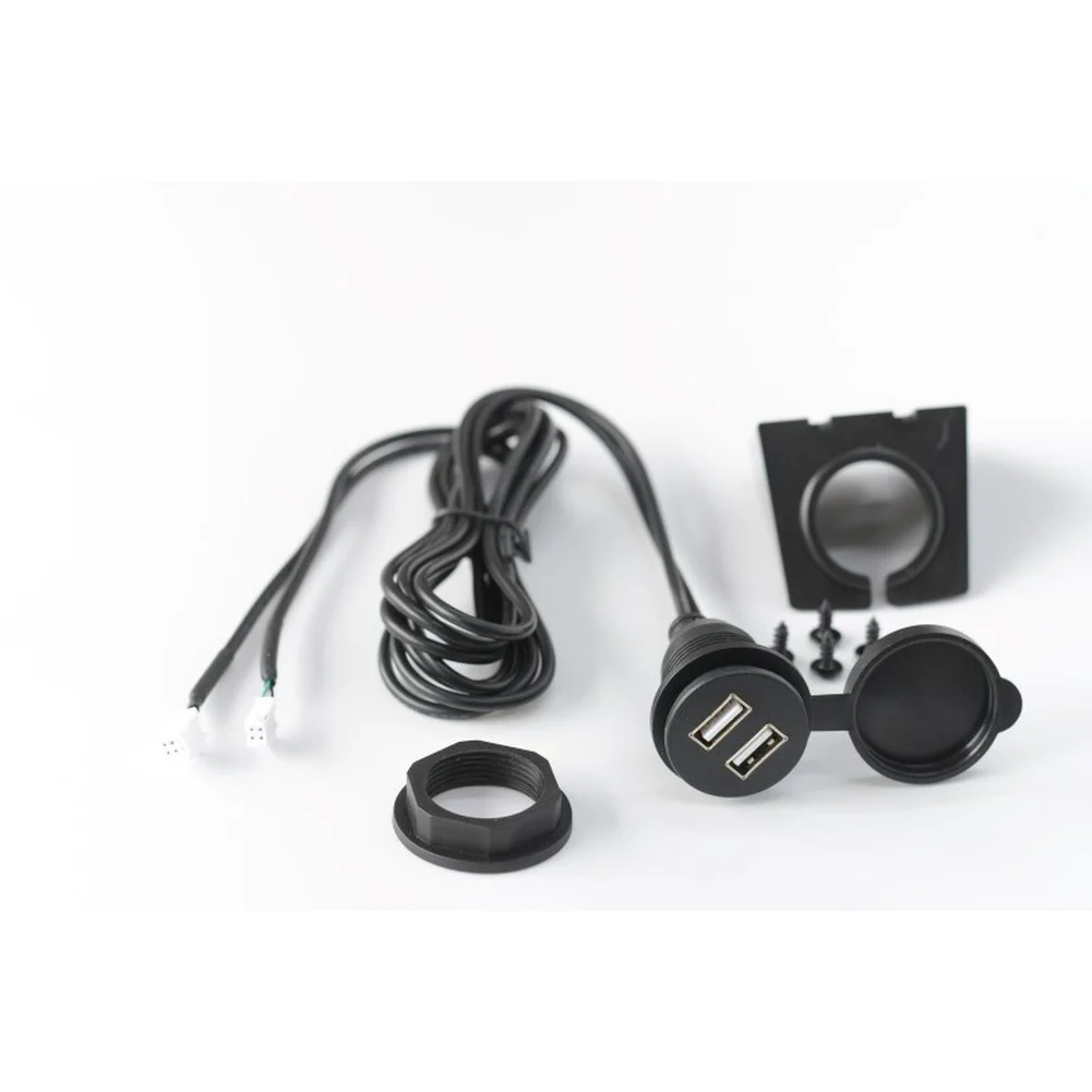 Waterproof Usb Adapter Dual Usb Port For Outdoor Travel Quick Stable Setup Abs Material Build 5v Voltage Output
