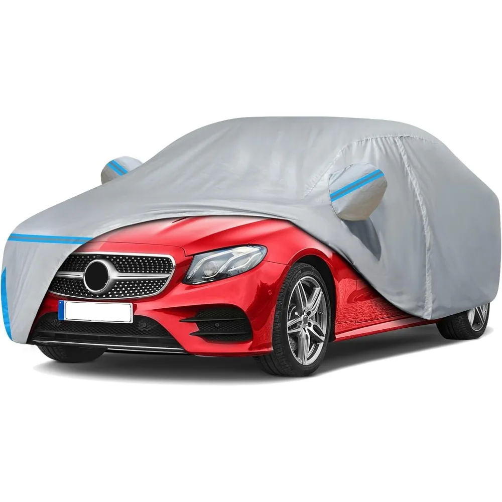 

Waterproof All-Weather Car Cover with Zipper for Sedans, Custom Fit and Windproof Design