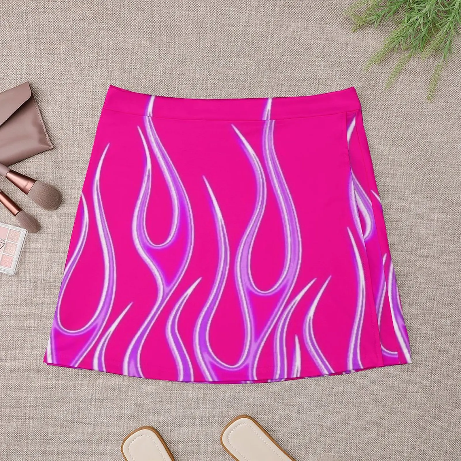 Pink and Purple Flames Mini Skirt mini skirts elegant party dresses for women 2025 women's golf wear summer Mini Skirt