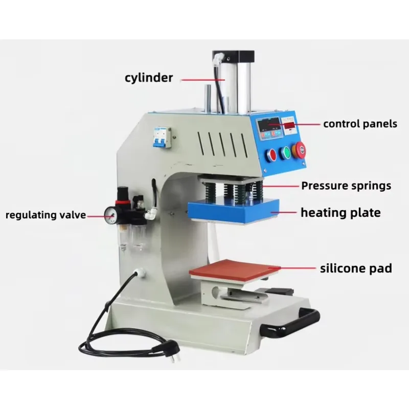 Factory Wholesale Heat Press Molding Machine Clothing Label Logo Printing Making Silicone Logo Heat Press Machine
