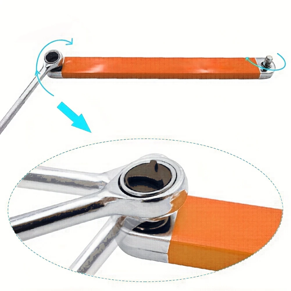 Offset Extension Wrench Tight Reach Extension Wrench For Tight Space Work ToolsMultifunctional Spanner Garage Car Hand Tool