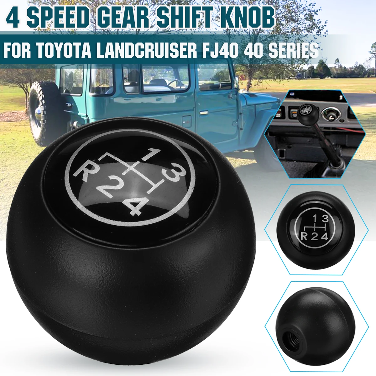 

4 Speed Manual Car Gear Shift Knob Shifter Lever Handball For Toyota Land Cruiser FJ40 FJ43 FJ45 BJ40 BJ45 HJ47 1969-1986