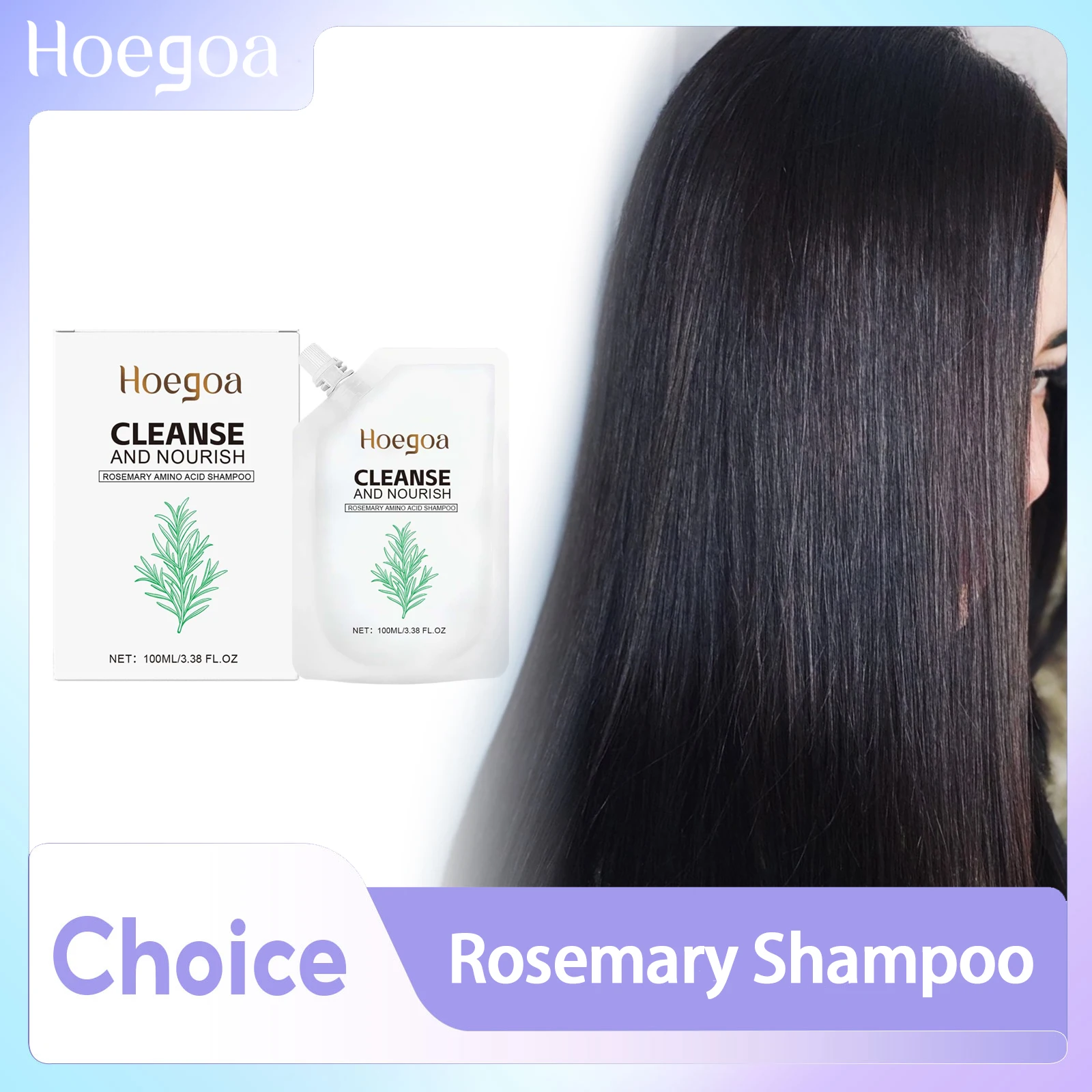 

Rosemary Hair Growth Shampoo Clean Scalp Remove Grease Dandruff Relief Drying Roughness Reduce Split Ends Anti Hair Loss Shampoo