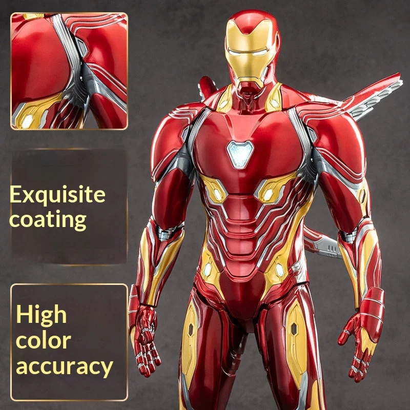 Zhongdong Toys Iron Man Mk50 Action Figure Led Light Up Full Articulated 14 Inch 36Cm Marvel Avengers Collectible Statue - view 3