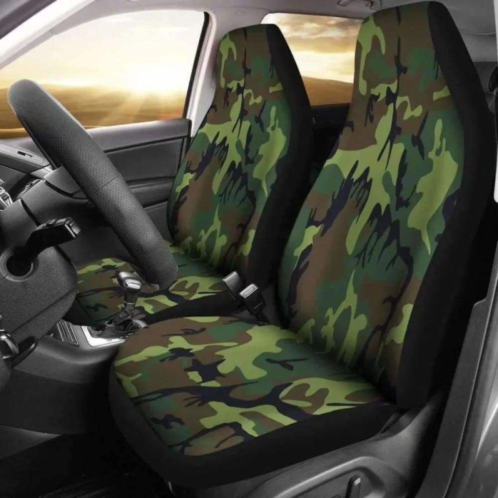 

Camouflage Pattern Car Seat Covers,Pack of 2 Universal Front Seat Protective Cover