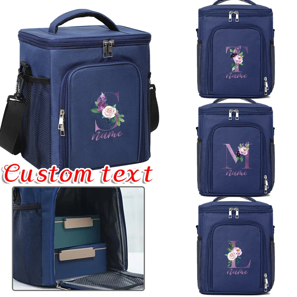 

Персонализированный индивидуальный ящик для льда с именем, изолированный пакет для занятий спортом, пакет для пикника, сумка для еды, сумка для обеда, изоляционная коробка большой емкости