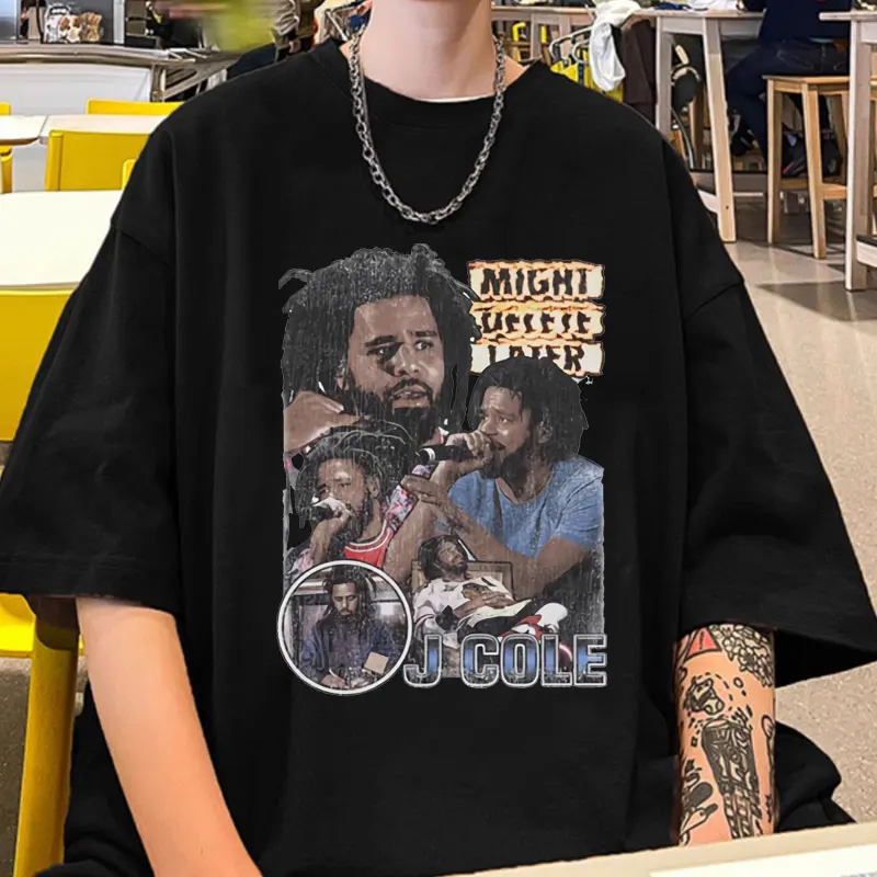 

Rapper J Cole Might Delete Later Graphic T-shirt Men Women Hip Hop Oversized Harajuku Tshirt Boys Girls Comfort Casual T Shirts