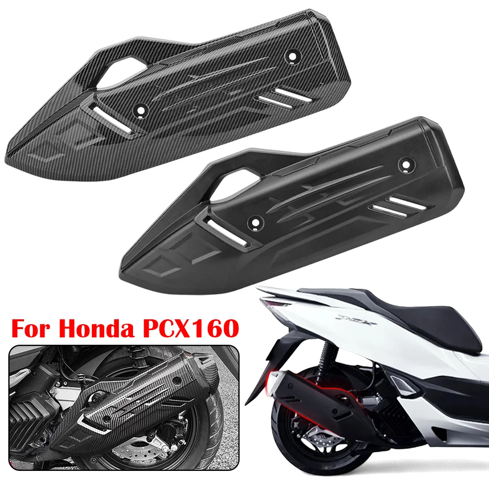 

For Honda PCX160 Exhaust Protector Cover High Strength Durable Motorcycle Heat Dissipation Shield Guard Durable Accessories