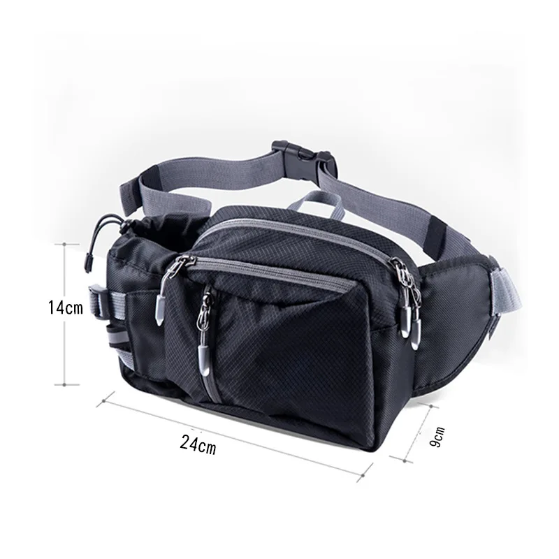 Outdoor Cycling Sports Running Water Bottle Waist Bag Multi functional Large Capacity Hiking Water Bottle Waist Bag