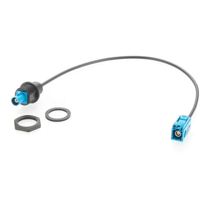 Panel Mount Extension Cable, Z-Code Male To Female Wire For Vehicle Communication And RF Signal, RG174 Cable